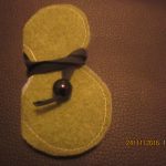 petite trousse necessaire a couture rn feutrine - fermé