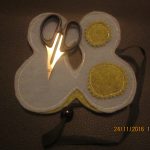 petite trousse necessaire a couture rn feutrine - ouverte'