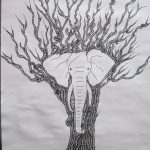 série éléphant - éléphant dans tron